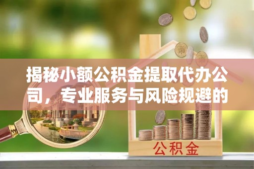 竹北揭秘小额公积金提取代办公司，专业服务与风险规避的平衡艺术